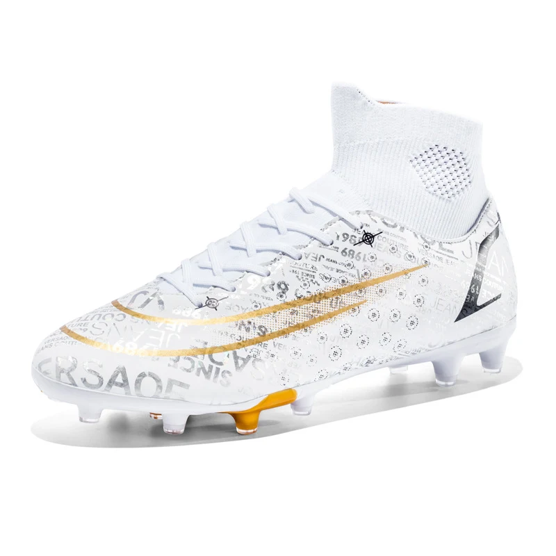 High-top soccer shoes for boys and girls, primary and middle school students, TF turf foot, designed for broken-nail peo — photo 71