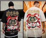 Camiseta de marea nacional de la calle europea y estadounidense Hip-hop Hip-Hop Hop-Hop Dance Time para correr la marca de marea de manga corta — foto 13