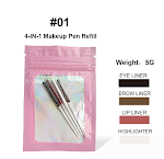 Four-in-One Cosmetic Brush for Lip Liner, Highlighter, Eyeliner, and Eyebrow Pencil – Simplify Your Beauty Routine with — photo 8