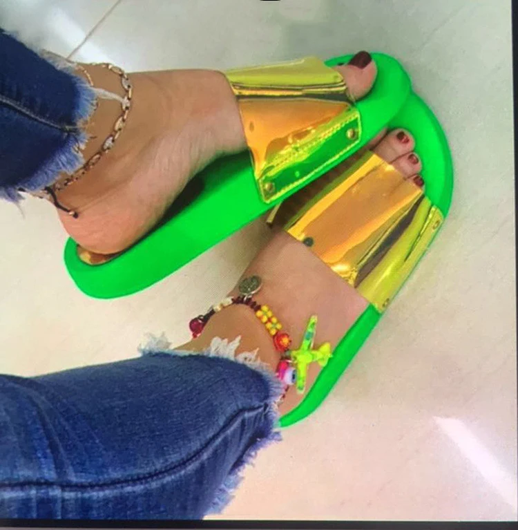 Title 5, Summer Womens Shoes Sandals Slippers Sequined ...