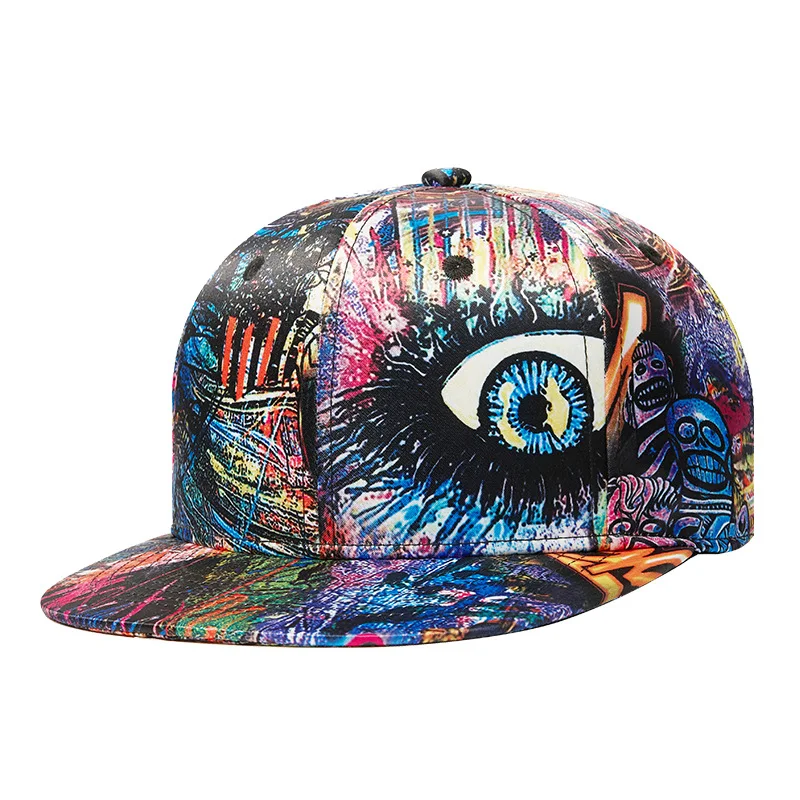 Spring And Summer New Abstract Graffiti Three-dimensional Pattern Printing Baseball Cap. Stylish, breathable design perf — photo 3