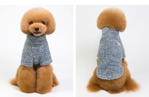 Title 7, Hoge kraag koraal fleece huisdier kleding warme...