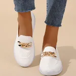 Scarpe da donna slip-on grandi, in mesh traspirante, con tacco basso, tessuto volante, leggere e perfette per l'estate. — foto 5