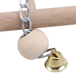 Parrots Toys Bird Swing Exercise Climbing Playstand Hanging Ladder Bridge Wooden Pet Parrot Macaw Hammock Bird Toy With — photo 6