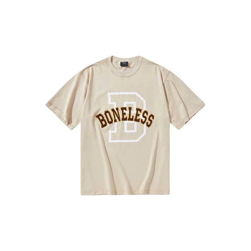 Reverse Wear College-stijl massaal bedrukt T-shirt met korte mouwen — foto 2