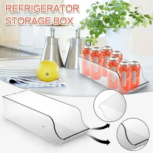 Title 9, Refrigerator Organizer Beverage Transparent Hol...