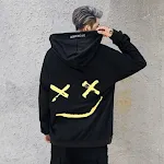 Men's Sweater Stitching Hit Color Hooded Sweater — photo 10