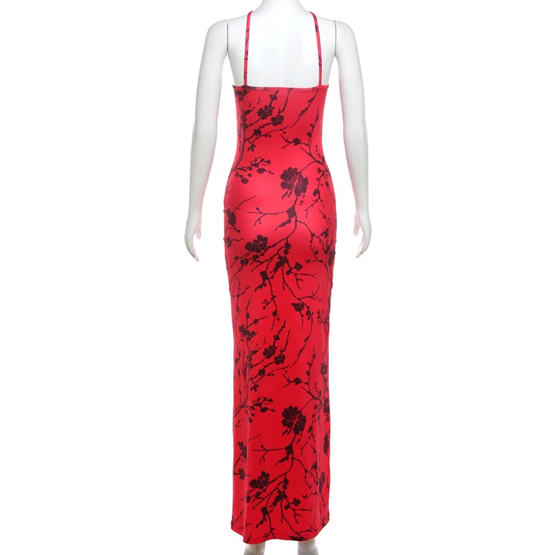 Title 10, Womens Retro Printed Dress Elegant Slim Fit