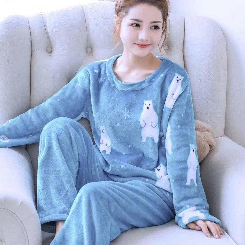 Title 13, Womens Winter Flannel Long Sleeve Thickened Pl...