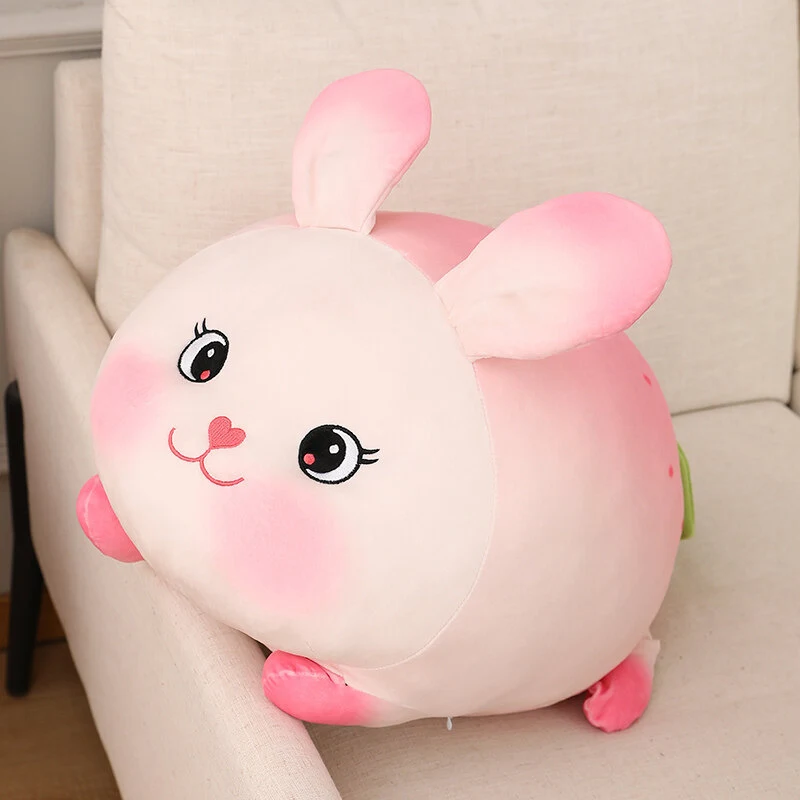 Pelúcia Fofa de Coelho Morango para Casa, Macia e Aconchegante, Ideal para abraçar e decorar. Um presente perfeito para crianças e adultos. — foto 3