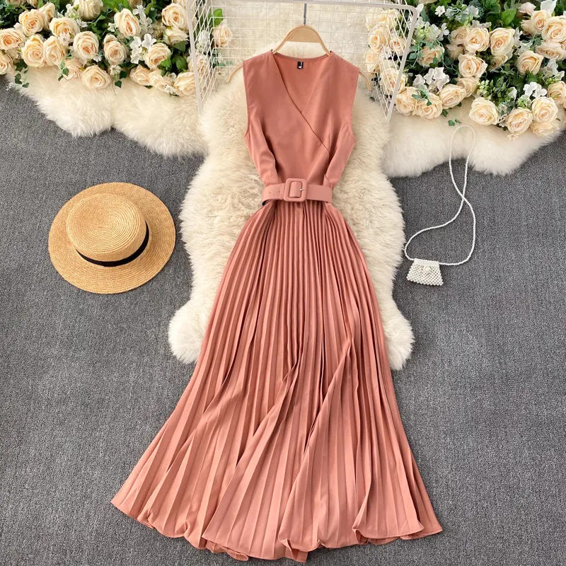 Title 7, Travel Shot Waist-Necked Dress featuring a gent...