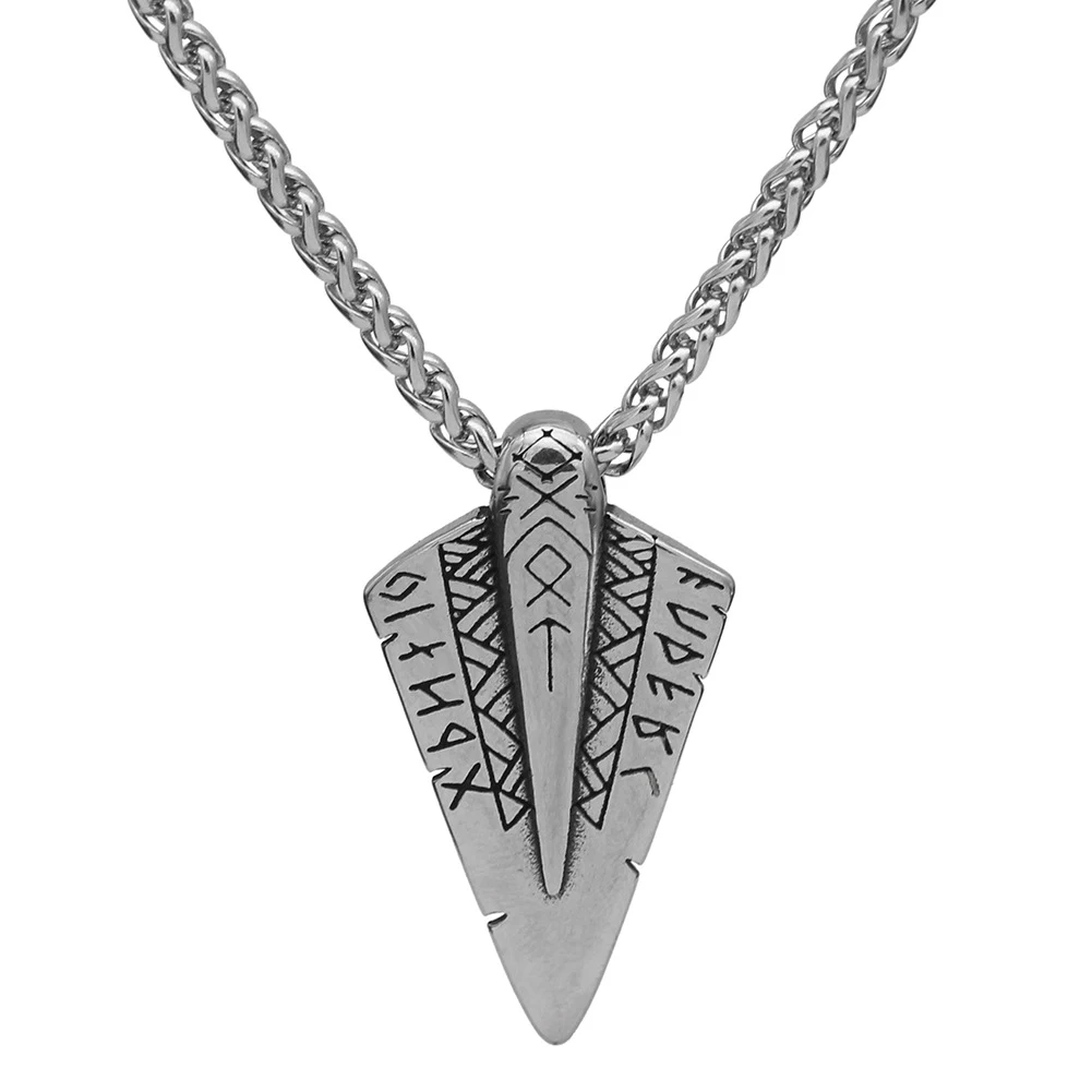 Colar com pingente de flecha dupla face e corrente longa. Um acessório elegante e versátil para aprimorar seu estilo diário. Ideal para presente. — foto 3