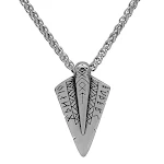 Colar com pingente de flecha dupla face e corrente longa. Um acessório elegante e versátil para aprimorar seu estilo diário. Ideal para presente. — foto 3