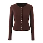 Dark Brown Cardigan 6510