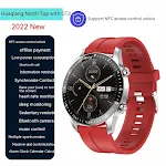 Silver Watch Red Sticky Tape