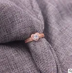 Anel de ouro rosa com diamantes direto da fábrica — foto 5