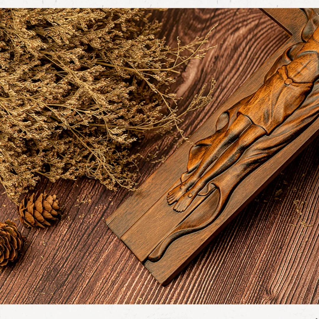 Title 2, Trinity Wood Carving Cross Crafts Home Wall Hun...