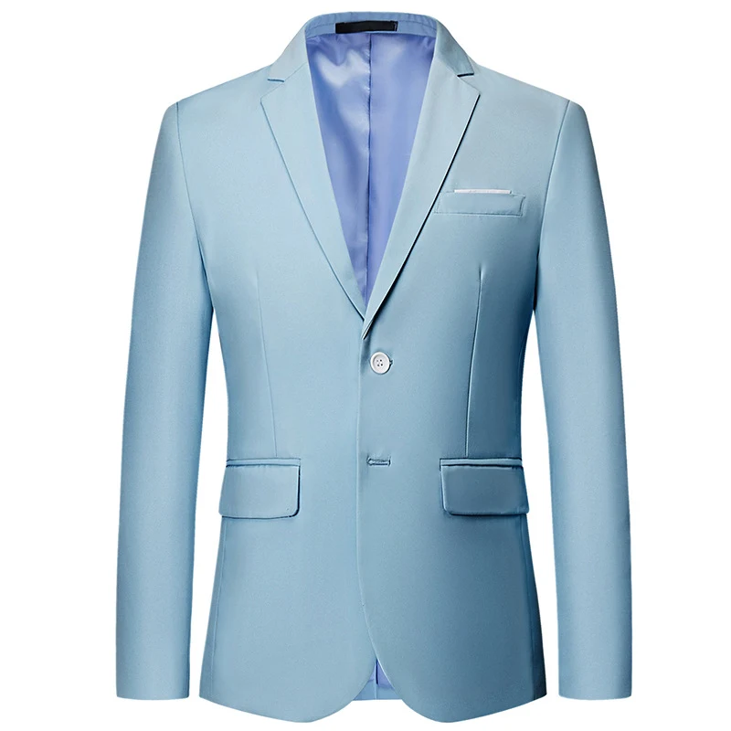 Title 13, Blazer casual masculino com dois botões Elegânc...