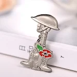 Broche de desenho animado Poppy British Legionnaire Lapel Clip Badge – Demonstre lembrança com este broche único e chamativo. Perfeito para honrar veteranos. — foto 6