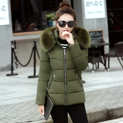 Title 6, Korean Style Hooded Down Padded Jacket All-Matc...