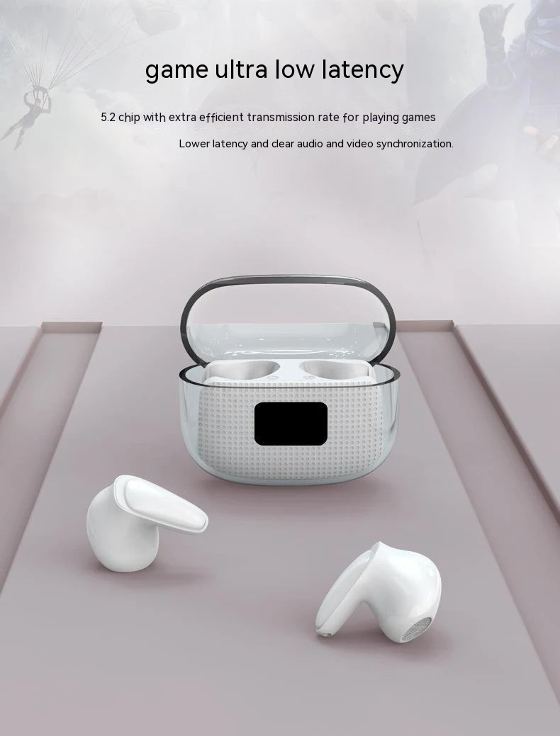 Title 7, Transparent TWS Wireless Space Capsule Half In-...