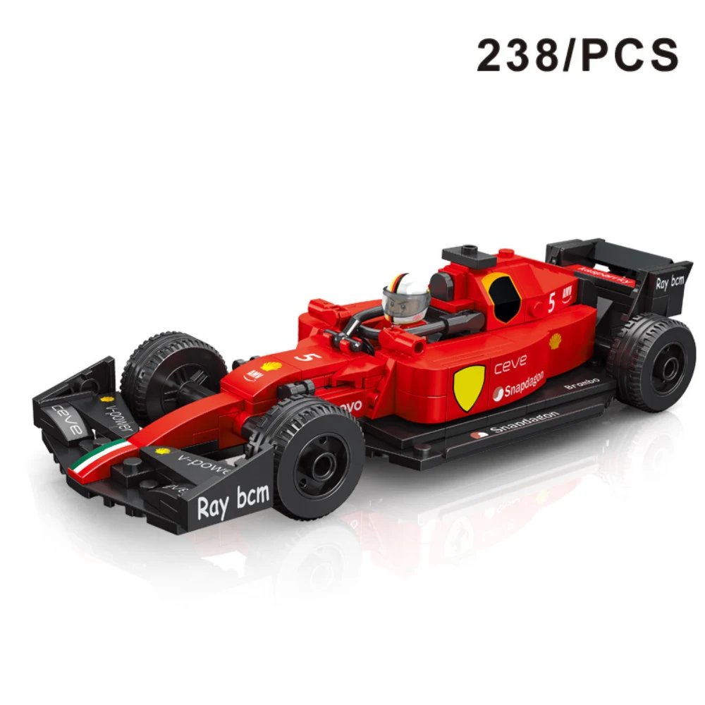 Assembled Formula Racing F1 Sports Car Model Toy, build your own race car with building blocks for kids and adults, grea — photo 4