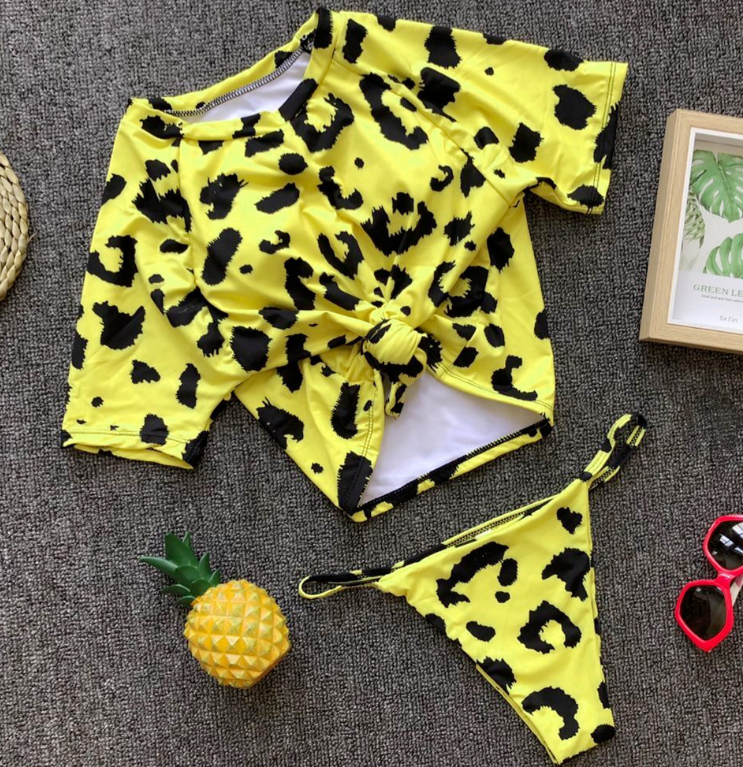 Knotted split swimsuit perfect for beach and pool. Enjoy the sun in this sexy and comfortable swimwear that highlights y — photo 8