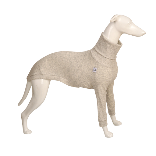 Title 2, High Neck Pure Cotton Dog Bottom Shirt with Sof...