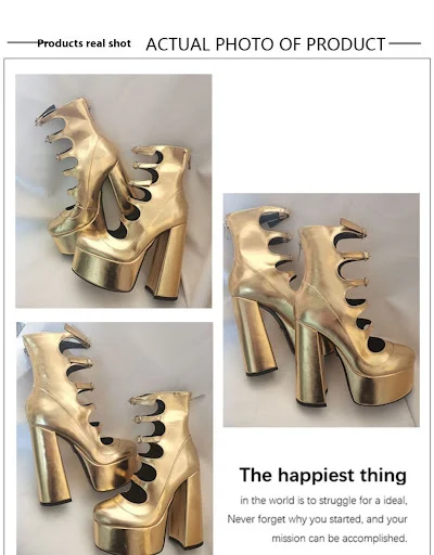 Title 10, Waterproof Platform High Heels for Women featur...