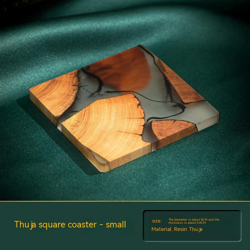 Resin heat insulation coaster for simple cups. Protects surfaces from heat and spills. A simple, elegant design for your — photo 10
