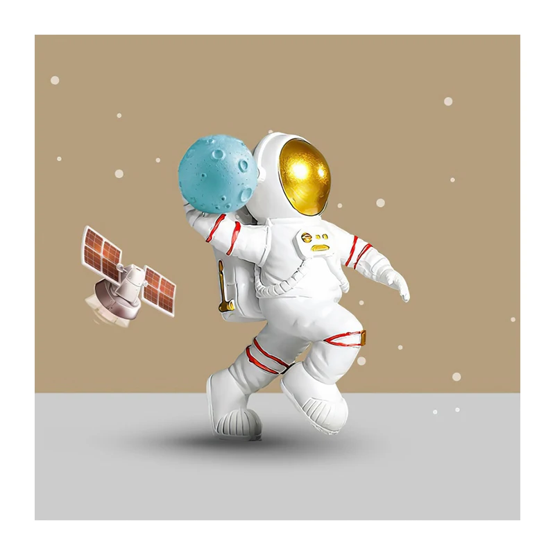 Space Travel Astronaut Canvas Painting Poster Decorate your home with this astronaut canvas painting. Ideal wall art for — photo 4