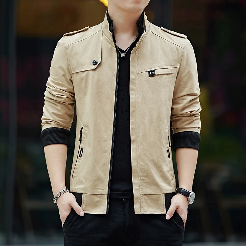 Title 4, Mens spring jacket with zipper, perfect for th...