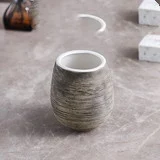 Accessori Bagno Ceramica Spazzolata Retro Fatti a Mano. Lavabo e WC. Design Elegante e Duraturo per Arredare con Stile il Tuo Bagno. — foto 5