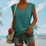 European And American Women's Simple V-neck Loose T-shirt — photo 13