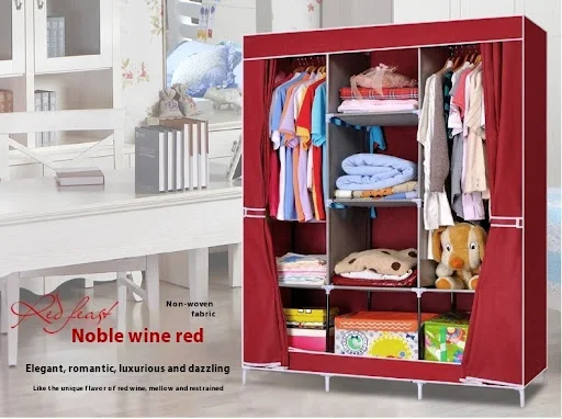 Title 12, Metal Combination Simple Wardrobe Rental Room S...
