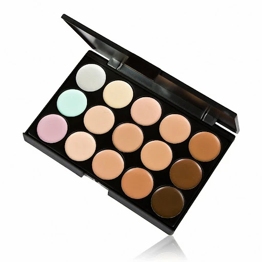 Title 2, Simple Ladies Makeup 15 Color Concealer. Achiev...