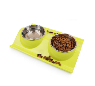 Tigela para cães e gatos, combinação de resina PP não tóxica e aço inoxidável, comedouro e bebedouro, 3 cores, perfeita para filhotes. — foto 3