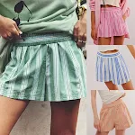 Striped Casual Elastic Pocket Beach Shorts For Women. Comfortable and stylish, these shorts are perfect for the beach or — photo 25
