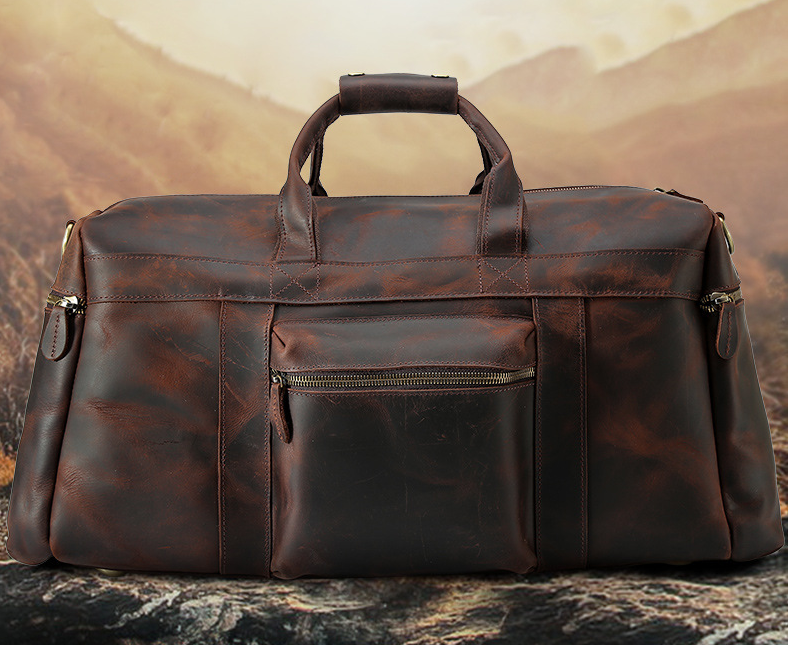 Title 2, Bolsa Tote Masculina Couro Crazy Horse Vintage ...