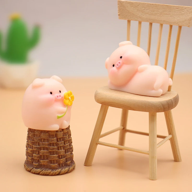 Mini Hars Ornament Micro Landschap Simulatie Cartoon Schattig Verfraai je huis met deze schattige miniatuur landschappen en creëer sfeer. — foto 1