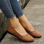 Fashion Flats Shoes With Rhinestones Casual Round Toe Loafers Cozy Shoes For Women, perfect for everyday wear, offering — photo 4