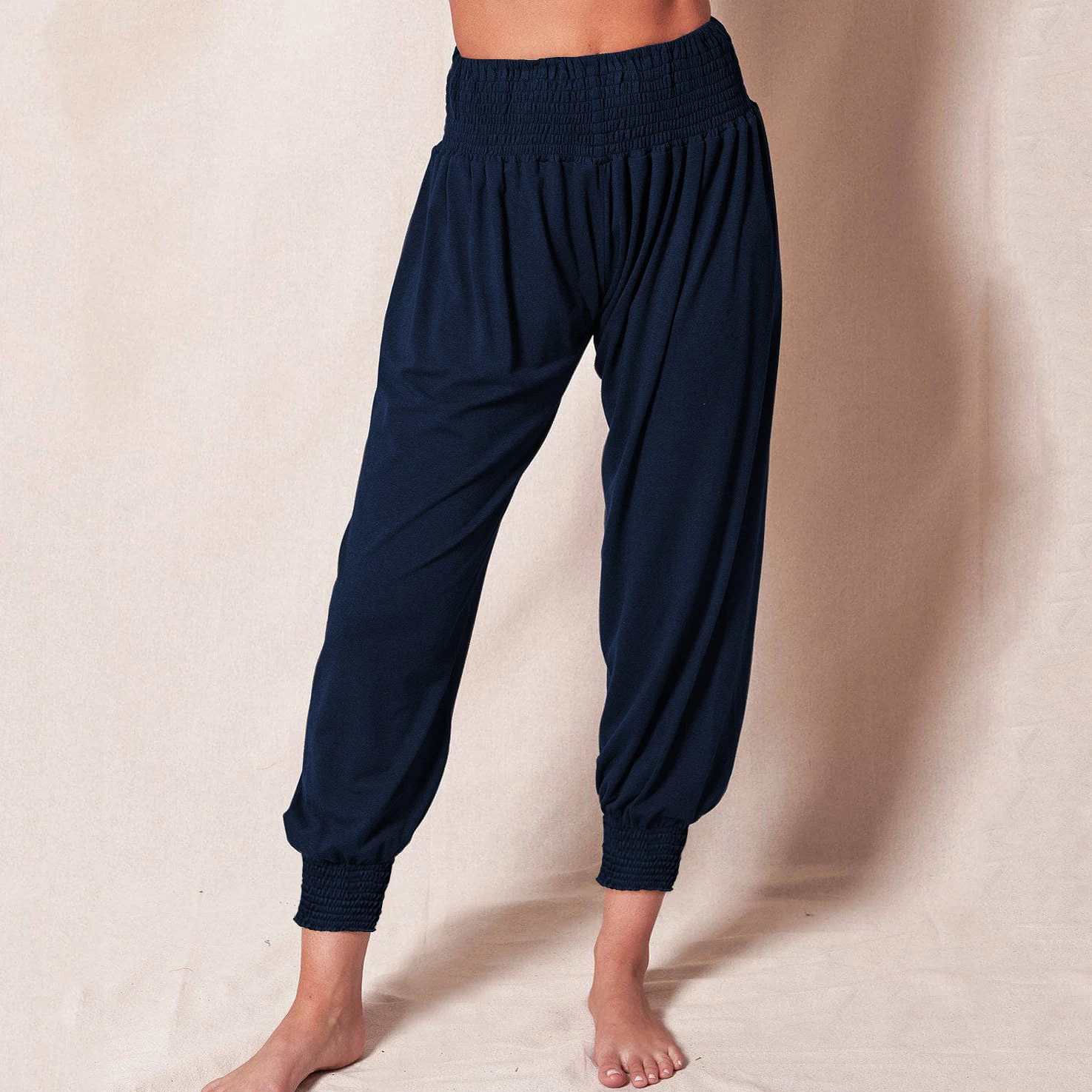 Title 14, Womens Casual Loose Trousers Solid Color Sport...