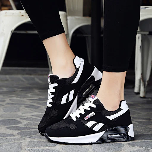 Title 3, Air cushion mesh platform running shoes for ult...