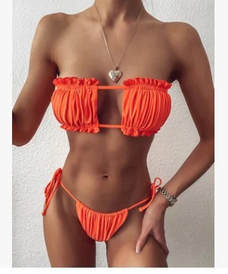 Nieuwe trend Fashion Hollow Sexy Bikini Skinny Badpak, verdikte string. Perfect voor het strand. Laat je figuur stralen in deze bikini! — foto 1