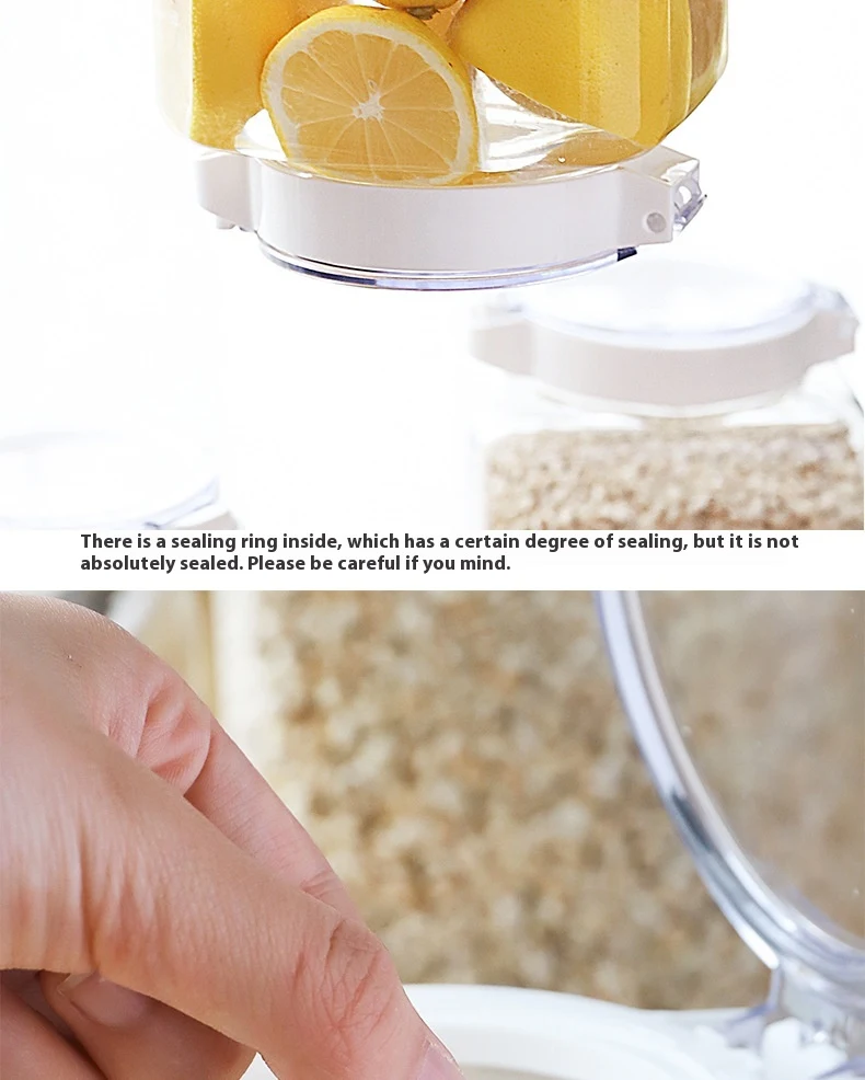 Title 6, Kitchen Transparent Sealed Cans for Cereals, Sp...