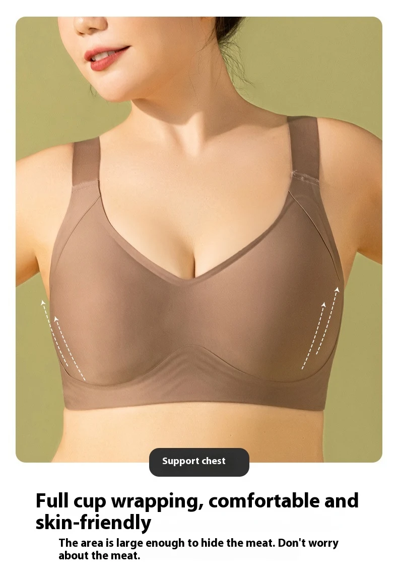 Title 7, Womens Comfortable Thin Gathering Bra offers a...