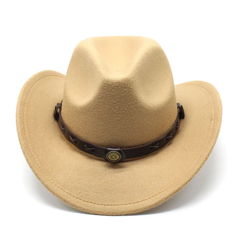 European And American Style Western Cowboy Hat, Woolen Jazz Hat for Autumn and Winter, a stylish and warm accessory for — photo 9