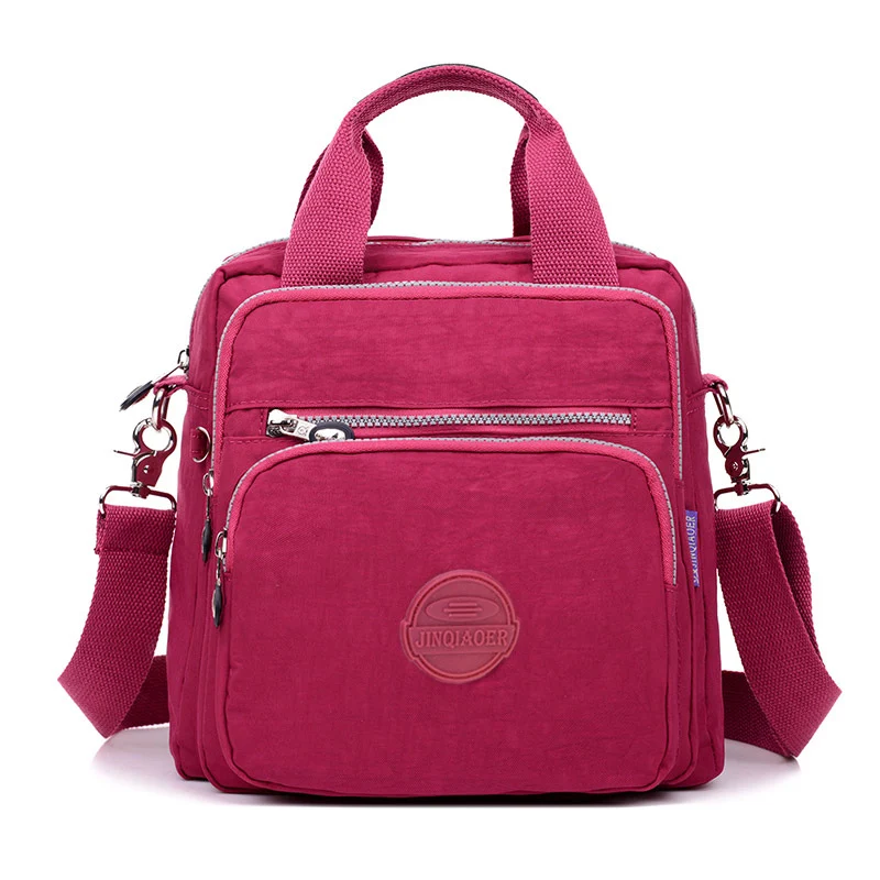 Bolsa de nylon mensageiro de ombro única mochila portátil feminina, a companheira ideal para transportar seus pertences com praticidade e elegância. — foto 1