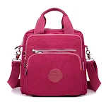 Bolsa de nylon mensageiro de ombro única mochila portátil feminina, a companheira ideal para transportar seus pertences com praticidade e elegância. — foto 1