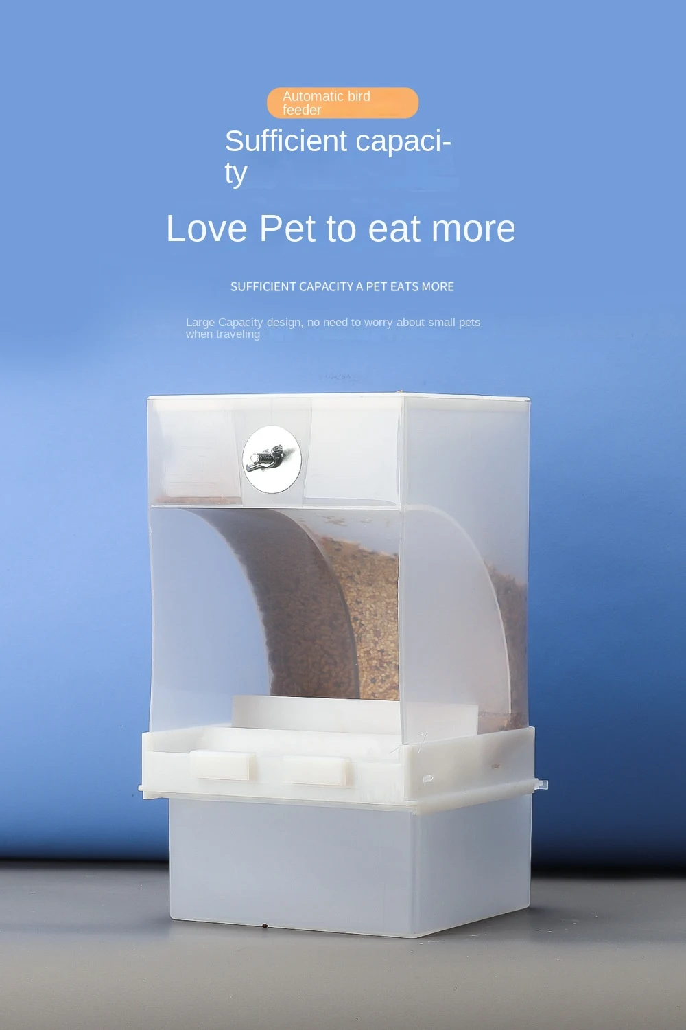 Title 4, Automatic Parrot Feeder Anti-splash Anti-splash...